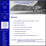 Screen shot of the Sidmouth Osteopaths Ltd website.
