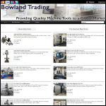 Screen shot of the Bowland Trading Ltd website.