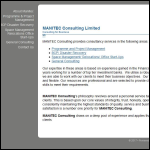 Screen shot of the Manitec Consulting Ltd website.