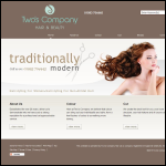 Screen shot of the Hair.com (Wales) Ltd website.