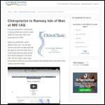 Screen shot of the Cheiron4clinics Ltd website.