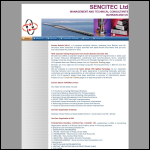 Screen shot of the Sencitec Ltd website.