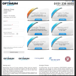 Screen shot of the Optimum Coffee Services Ltd website.