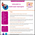 Screen shot of the Home-start Haringey website.