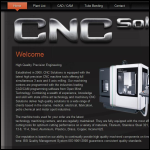 Screen shot of the C N C Solutions 2000 (Holdings) Ltd website.