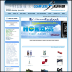 Screen shot of the The Complete Runner Ltd website.
