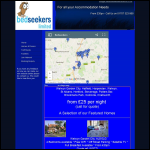 Screen shot of the Bedseekers Ltd website.