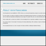 Screen shot of the Versi Associates Ltd website.