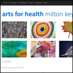Screen shot of the Mk Arts for Health website.