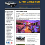 Screen shot of the Chester Private Hire Ltd website.