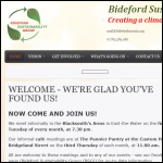 Screen shot of the Bideford Sustainability website.