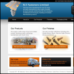 Screen shot of the NE Fasteners Ltd website.