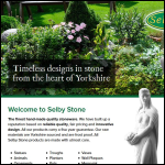Screen shot of the Selby Stone Ltd website.