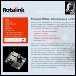 Screen shot of the Rotalink Ltd website.