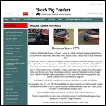 Screen shot of the Black Pig Fenders website.