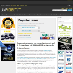 Screen shot of the Lamphouse website.