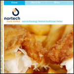 Screen shot of the Nortech Foods Ltd website.