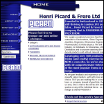 Screen shot of the Henri Picard & Frere Ltd website.