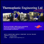 Screen shot of the Thermoplastic Engineering Ltd website.