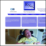Screen shot of the Ross Nursing Services Ltd website.