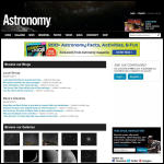 Screen shot of the The Astronomy Experience website.