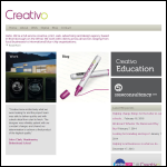 Screen shot of the Creativo Ltd website.