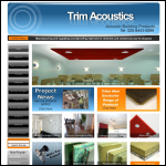 Screen shot of the Trim Acoustics website.