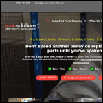 Screen shot of the Sonic Solutions (Cleaning & Chemicals) Ltd website.