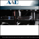 Screen shot of the Advanced Aluminium Design Ltd website.