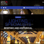Screen shot of the Great British Lighting Co website.