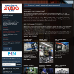 Screen shot of the Precision 2000 Ltd website.