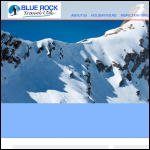 Screen shot of the Blue Rock Travel Ltd website.