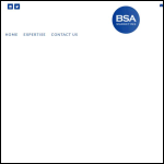 Screen shot of the BSA Marketing website.