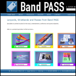 Screen shot of the Band Pass Ltd website.