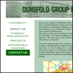 Screen shot of the Dunsfold Developments Ltd website.