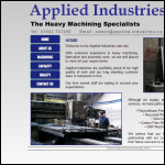 Screen shot of the Applied Industries Ltd website.