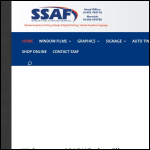 Screen shot of the SSAF Window Films Ltd website.