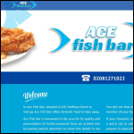 Screen shot of the Ace Fish Bar Ltd website.