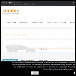 Screen shot of the Sinolec Components Ltd website.