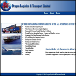 Screen shot of the Dragon Logistics & Transport Ltd website.