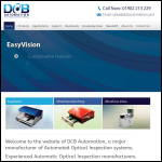 Screen shot of the DCB Automation Ltd website.