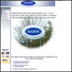 Screen shot of the Mason Cables & Accessories Ltd website.