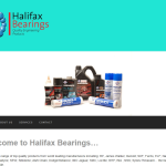 Screen shot of the Halifax Bearings Ltd website.