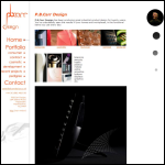 Screen shot of the PB Carr Design website.