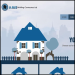 Screen shot of the A.M. Building Contractors Ltd website.