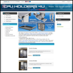 Screen shot of the CPU Holders 4U website.