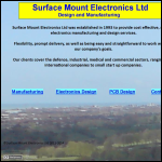 Screen shot of the Surface Mount Electronics Ltd website.