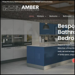 Screen shot of the Amber Bathrooms & Kitchens Ltd website.