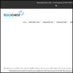 Screen shot of the Build Check Ltd website.