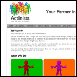 Screen shot of the Actinista Ltd website.
